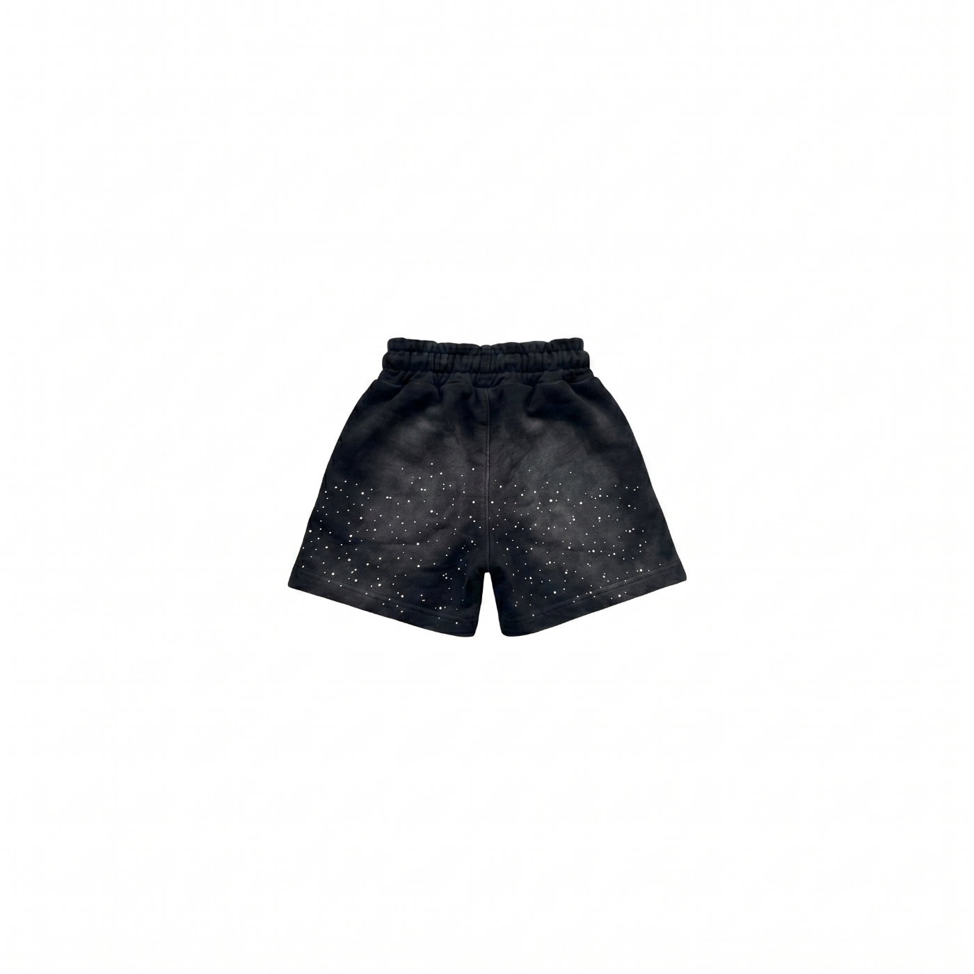DOUBLE WAIST RHINESTONE SHORTS